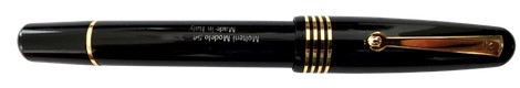 Modelo M54 - Molteni Modelo M54 Jet Black Gold Fountain Pen Piston Jowo  Nib 